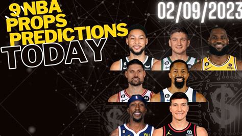 nba player props predictions today.